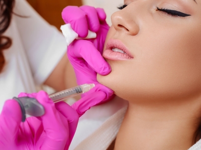 The jaw tip can be shaped with botox.