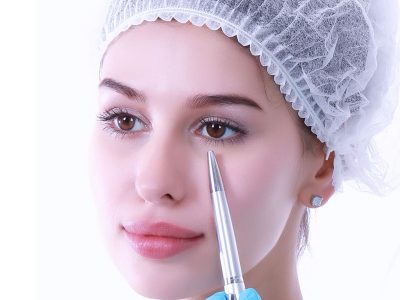 Eyelid surgery removes the lower eyelids.
